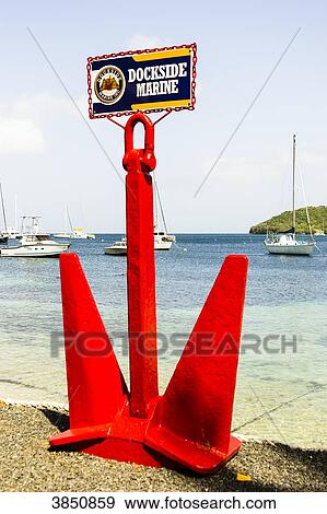 A big red anchor, Port Elizabeth, Bequia, Saint-Vincent and the Grenadines, West Indies View Large Photo Image Stock Photo - A big red anchor, Port Elizabeth, Bequia, Saint-Vincent and the Grenadines, West Indies. Fotosearch