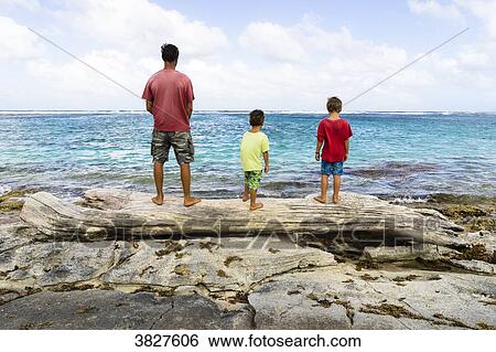 A father and his two sons looking at the sea, Capesterre, Marie Galante, Guadeloupe View Large Photo Image Stock Photograph - A father and his two sons looking at the sea, Capesterre, Marie Galante, Guadeloupe. Fotosearch