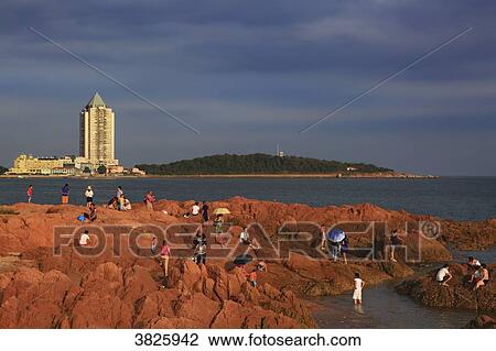 Asia, China, Shandong Province, Qingdao View Large Photo Image Stock Image - Asia, China, Shandong Province, Qingdao. Fotosearch