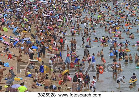 Asia, China, Shandong Province, Qingdao. Huiquan Bay, Beach Number 1 View Large Photo Image Stock Photo - Asia, China, Shandong Province, Qingdao. Huiquan Bay, Beach Number 1. Fotosearch
