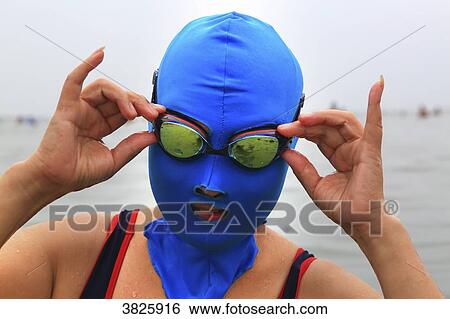 Asia, China, Shandong Province, Qingdao. Huiquan Bay, Beach Number 1. Facekini View Large Photo Image Stock Photograph - Asia, China, Shandong Province, Qingdao. Huiquan Bay, Beach Number 1. Facekini. Fotosearch