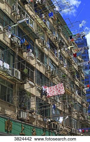 Stock Image - Asia, China, Shanghai.. Buildings. Fotosearch