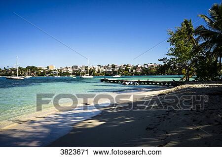 Beach and the dock, Gosier island, Guadeloupe, France View Large Photo Image Stock Image - Beach and the dock, Gosier island, Guadeloupe, France. Fotosearch