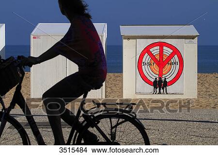Belgium, St Idesbald. Beach huts. View Large Photo Image Picture - Belgium, St Idesbald. Beach huts.. Fotosearch