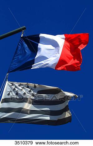 Breton and French flags View Large Photo Image Stock Photo - Breton and French flags. Fotosearch