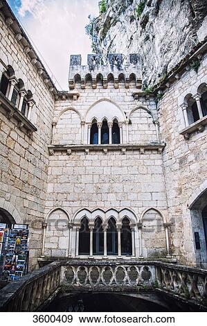 Building inside the Shrine of Rocamadour, Lot, France View Large Photo Image Stock Photo - Building inside the Shrine of Rocamadour, Lot, France. Fotosearch