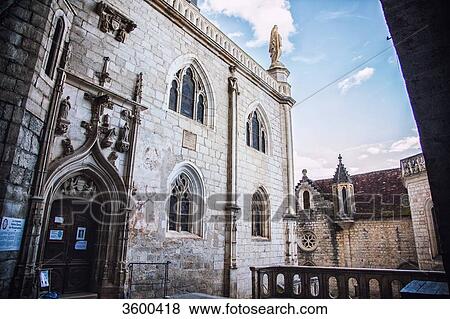 Building inside the Shrine of Rocamadour, Lot, France View Large Photo Image Stock Photo - Building inside the Shrine of Rocamadour, Lot, France. Fotosearch