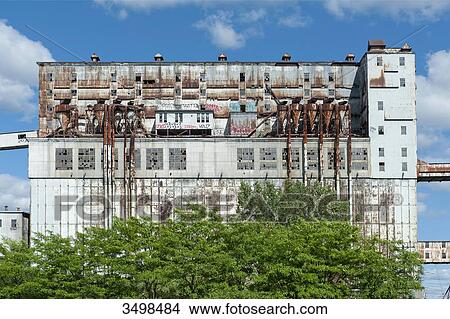 Canada, Province of Quebec. Montreal. The old port. The grain silo number 5 (1913) Today neglected. View Large Photo Image Picture - Canada, Province of Quebec. Montreal. The old port. The grain silo number 5 (1913) Today neglected.. Fotosearch