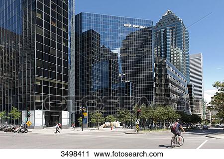Canada. Province of Quebec, Montreal. The city center. McGill College Avenue. The BNP Paribas building View Large Photo Image Stock Image - Canada. Province of Quebec, Montreal. The city center. McGill College Avenue. The BNP Paribas building. Fotosearch
