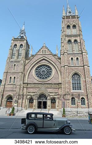 Canada. Province of Quebec, Montreal. The city center. Rue Sainte Catherine. Saint James United church (protestant) View Large Photo Image Stock Image - Canada. Province of Quebec, Montreal. The city center. Rue Sainte Catherine. Saint James United church (protestant). Fotosearch