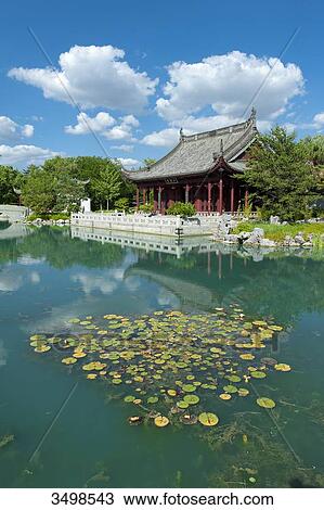 Canada, Province of Quebec. Montreal. District Hochelega-Maisonneuve (HoMa). The botanic garden. The Chinese garden View Large Photo Image Stock Image - Canada, Province of Quebec. Montreal. District Hochelega-Maisonneuve (HoMa). The botanic garden. The Chinese garden. Fotosearch