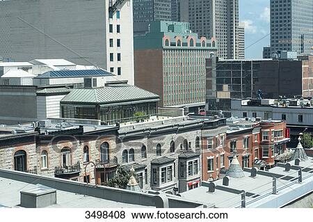 Stock Photo - Canada. Province of Quebec, Montreal. The city center. Fotosearch