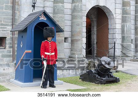 Canada, Province of Quebec. Quebec town. The Citadel shelters the 22nd Royal Regiment, the only French-speaking regiment of Canada. Guard wearing the busby View Large Photo Image Stock Image - Canada, Province of Quebec. Quebec town. The Citadel shelters the 22nd Royal Regiment, the only French-speaking regiment of Canada. Guard wearing the busby. Fotosearch