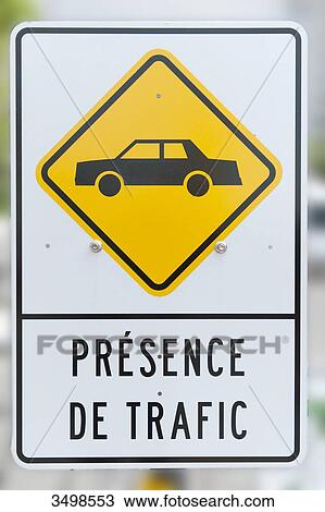 Canada, Province of Quebec. Road sign View Large Photo Image Stock Image - Canada, Province of Quebec. Road sign. Fotosearch
