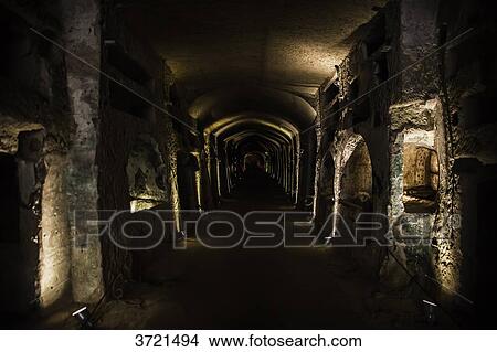 Catacombs of Province of Naples, Campania, Italy View Large Photo Image Picture - Catacombs of Province of Naples, Campania, Italy. Fotosearch