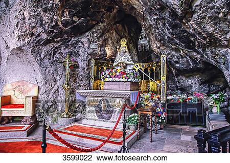 Caves of Covadonga, Asturias, Spain View Large Photo Image Stock Image - Caves of Covadonga, Asturias, Spain. Fotosearch