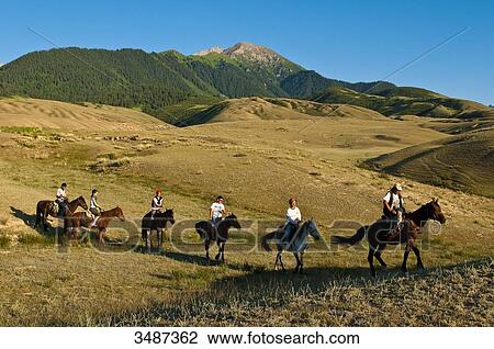 Central Asia, Kyrgyzstan, Issyk Kul Province (Ysyk-Kl), Juuku valley, equestrian trip for the Shepherd's Way trekking team View Large Photo Image Stock Image - Central Asia, Kyrgyzstan, Issyk Kul Province (Ysyk-Kl), Juuku valley, equestrian trip for the Shepherd's Way trekking team. Fotosearch