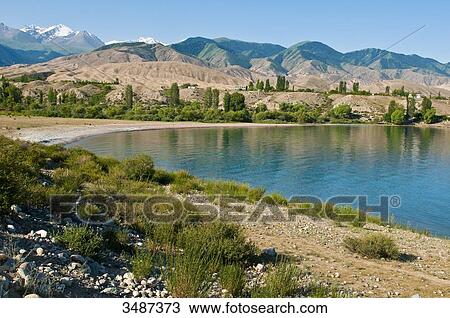 Central Asia, Kyrgyzstan, Issyk Kul Province (Ysyk-Kl), the Issyk Kul lake culminates at 1, 606 m above sea level View Large Photo Image Stock Image - Central Asia, Kyrgyzstan, Issyk Kul Province (Ysyk-Kl), the Issyk Kul lake culminates at 1, 606 m above sea level. Fotosearch