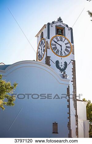 Church tower in Tavira, Algarve region, Portugal View Large Photo Image Stock Image - Church tower in Tavira, Algarve region, Portugal. Fotosearch