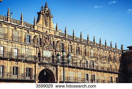 City Hall Salamanca, Spain View Large Photo Image Stock Photo - City Hall Salamanca, Spain. Fotosearch