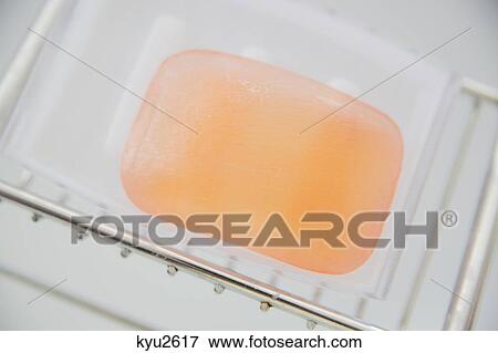 Stock Photo - Close-up of a bar of soap. Fotosearch