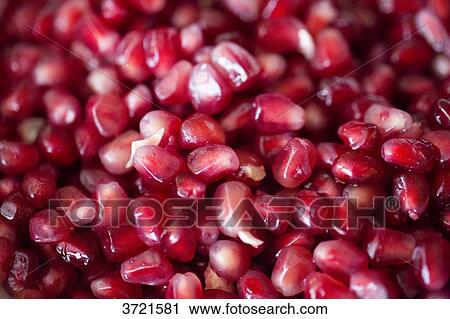 Close-up of pomegranate seeds View Large Photo Image Stock Image - Close-up of pomegranate seeds. Fotosearch
