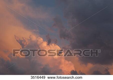 Clouds at sunset View Large Photo Image Stock Photo - Clouds at sunset. Fotosearch