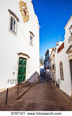 cobbled street of the city of Tavira, Algarve region, Portugal View Large Photo Image Stock Image - cobbled street of the city of Tavira, Algarve region, Portugal. Fotosearch