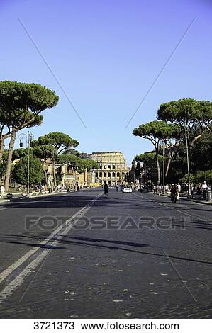 Colosseum view of the road, Rome, Lazio, Italy View Large Photo Image Stock Image - Colosseum view of the road, Rome, Lazio, Italy. Fotosearch