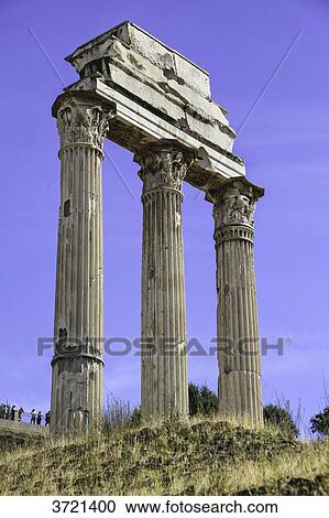 Column in ruins of the ancient Roman forum, Rome, Lazio, Italy View Large Photo Image Stock Image - Column in ruins of the ancient Roman forum, Rome, Lazio, Italy. Fotosearch