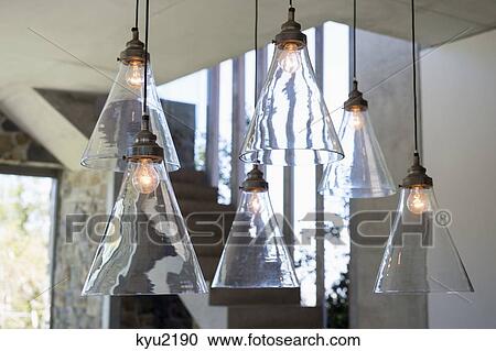 Electric lamps lit up at home View Large Photo Image Stock Image - Electric lamps lit up at home. Fotosearch