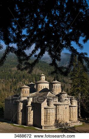 Europe, Grece, Plain of Thessaly, Valley of Penee, World Heritage of UNESCO since 1988, Orthodox Christian monasteries of Meteora perched atop impressive gray rock masses sculpted by erosion, Pinde Moutains, not far from Doliana village, the Timios View Large Photo Image Stock Image - Europe, Grece, Plain of Thessaly, Valley of Penee, World Heritage of UNESCO since 1988, Orthodox Christian monasteries of Meteora perched atop impressive gray rock masses sculpted by erosion, Pinde Moutains, not far from Doliana village, the Timios. Fotosearch