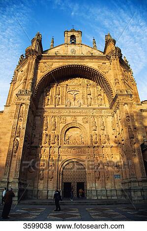 Facade of the cathedral of Salamanca, Spain View Large Photo Image Stock Photo - Facade of the cathedral of Salamanca, Spain. Fotosearch