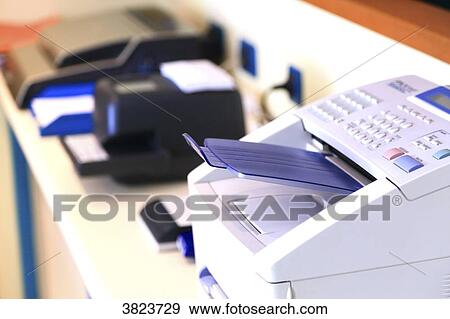 Fax and printer View Large Photo Image Stock Photo - Fax and printer. Fotosearch