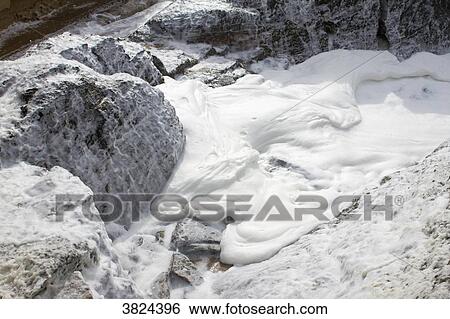 Stock Photograph - Foam of stormy sea.. Fotosearch