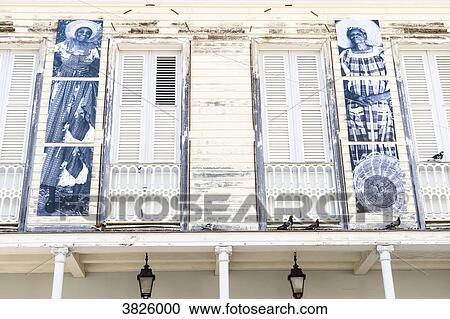 Stock Image - Former board of trade, Saint-Pierre, Martinique, France. Fotosearch