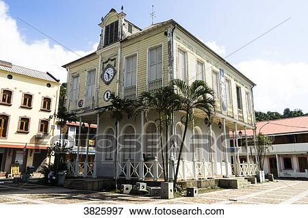 Former board of trade, Saint-Pierre, Martinique, France View Large Photo Image Stock Photo - Former board of trade, Saint-Pierre, Martinique, France. Fotosearch