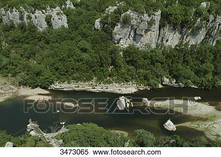 France, Ardeche, Les Vans, The Chassezac gorges, kayaking down the Chassezac View Large Photo Image Stock Photography - France, Ardeche, Les Vans, The Chassezac gorges, kayaking down the Chassezac. Fotosearch