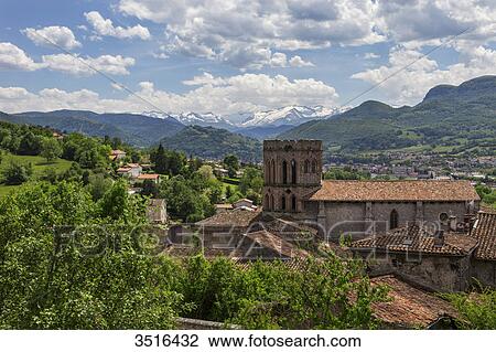 France, Ariege, Couserans, St Lizier, Cathedral View Large Photo Image Stock Image - France, Ariege, Couserans, St Lizier, Cathedral. Fotosearch