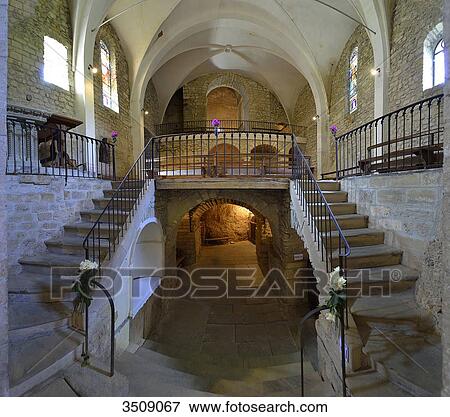 France, Ariege, nave on two levels of the cave church of Vals View Large Photo Image Stock Photo - France, Ariege, nave on two levels of the cave church of Vals. Fotosearch