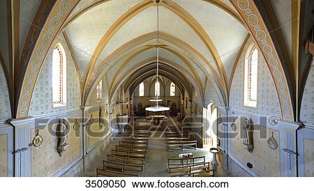 France, Ariege, overall view of the nave and choir of the Church of Les Pujols View Large Photo Image Stock Image - France, Ariege, overall view of the nave and choir of the Church of Les Pujols. Fotosearch