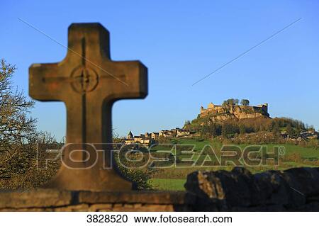 Stock Image - France, Aveyron(12), Severac-le-Chateau. Fotosearch