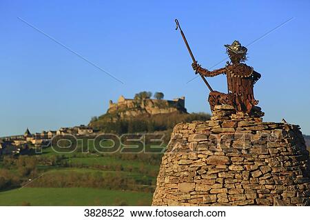 Stock Image - France, Aveyron(12), Severac-le-Chateau. Fotosearch