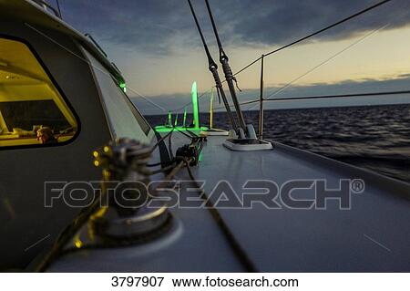 France, Brittany, Atlantic Ocean, night sailing View Large Photo Image Stock Photo - France, Brittany, Atlantic Ocean, night sailing. Fotosearch