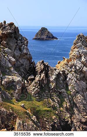 France, Brittany, Crozon Peninsula. Pen Hir Cape. Tas de Pois. View Large Photo Image Stock Photography - France, Brittany, Crozon Peninsula. Pen Hir Cape. Tas de Pois.. Fotosearch
