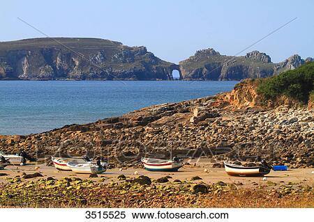 Stock Photography - France, Brittany, Crozon Peninsula. Point de Dinan.. Fotosearch
