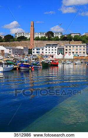 Stock Photograph - France, Brittany, Finistere, Brest. La Tour Rose. Docks district. Fotosearch