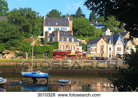 Stock Photo - France, Brittany, Finistere, Pont Aven.. Fotosearch