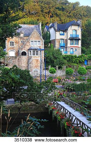 France Brittany Finistere Pont Aven Stock Photo Fotosearch