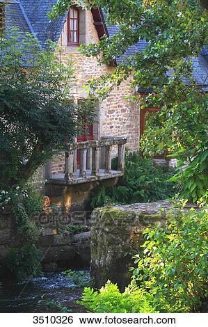 Stock Photograph - France, Brittany, Finistere, Pont Aven.. Fotosearch